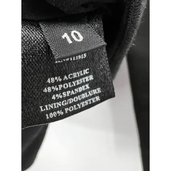 Robert Rodriguez‎ Open Cut Arm Holes Belted Wool Blazer Jacket Black Size 10 - Picture 5 of 6